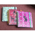 Double Spiral Hard Cover Notebooks avec bande élastique